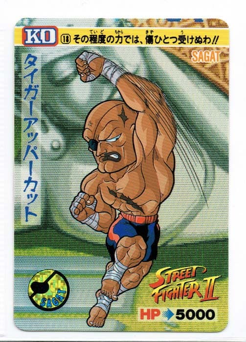 Street Fighter II Bandai Carddass card