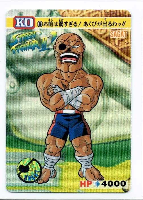 Street Fighter II Bandai Carddass card