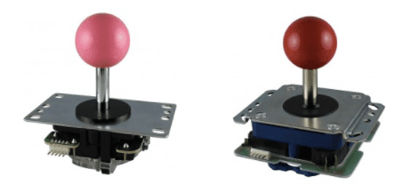 Sanwa and Seimitsu arcade joystick mechanisms