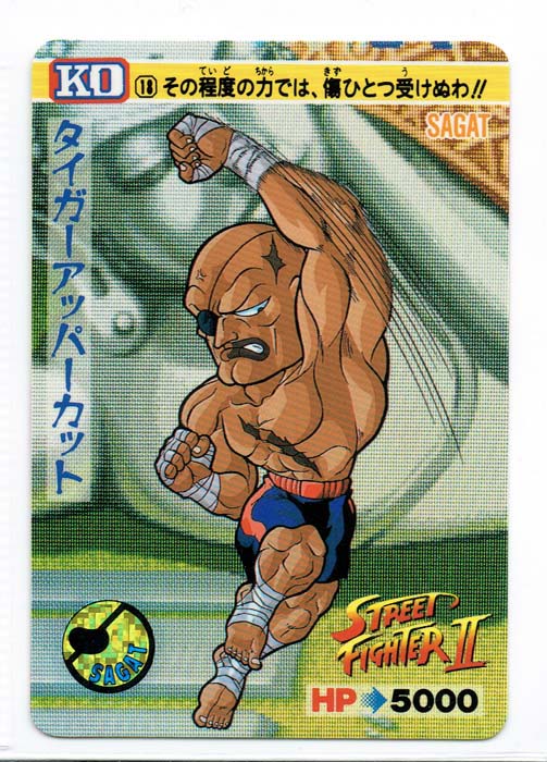 Street Fighter II Bandai Carddass card